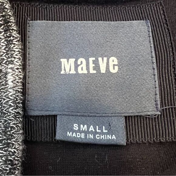 Anthropologie Maeve Grey Dress with Faux Wrap Front. Sz Small. Great Condition! - Picture 7 of 11